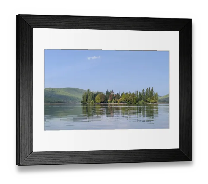 Framed Print : Visovac Monastery Island, Krka National Park Framed Print : Visovac Monastery Island, Krka National Park