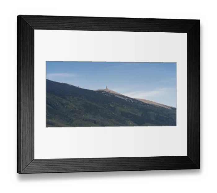 Framed Print : Distant view showing the summit of Mont Ventoux