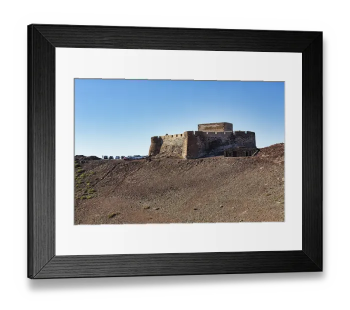 Framed Print : Castillo de Santa Barbara on the edge of the caldera Framed Print : Castillo de Santa Barbara on the edge of the caldera