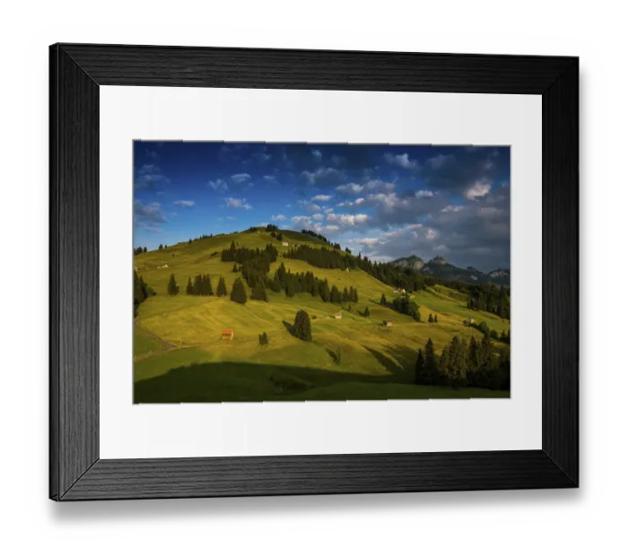 Framed Print : Alpine huts, Fahnerenspitz