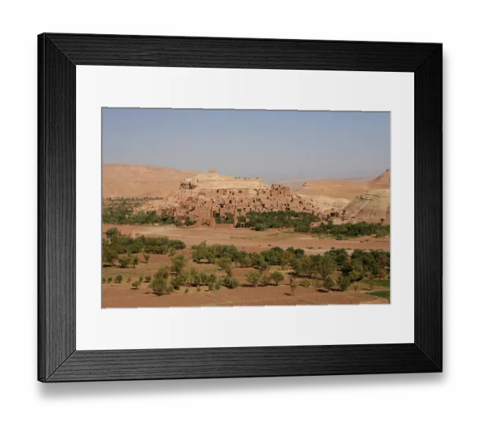 Framed Print : View of the Kasbah of Ait Ben Haddou, Morocco