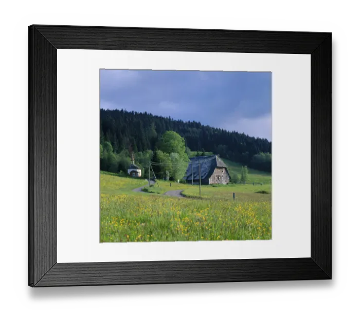 Framed Print : Hinterzarten, Winterhalde, Jockelishof Framed Print : Hinterzarten, Winterhalde, Jockelishof
