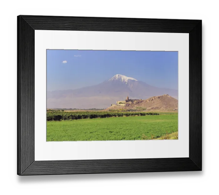 Framed Print : Khor Virap in front of Mount Ararat, Armenia