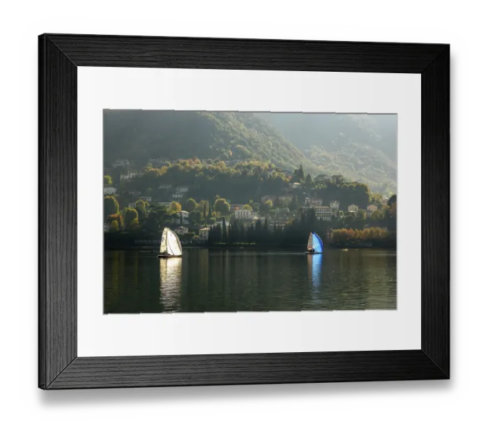 Framed Print : Sailing on Lake Como at Lecco italy Framed Print : Sailing on Lake Como at Lecco italy
