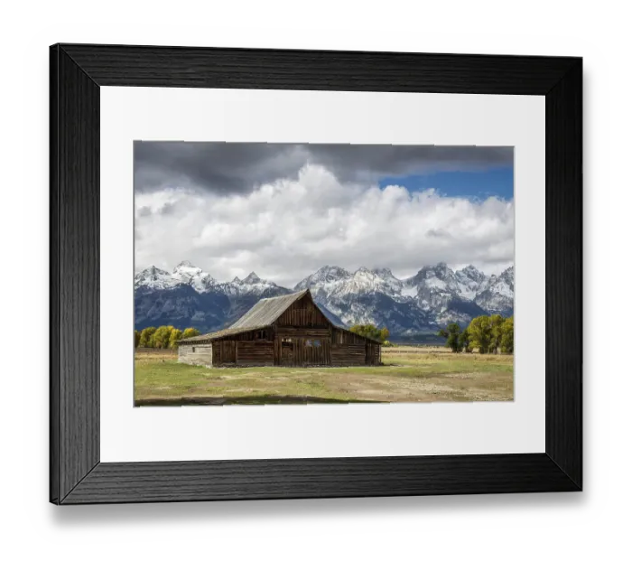 Framed Print : View of Mormon Row near Jackson Wyoming Framed Print : View of Mormon Row near Jackson Wyoming