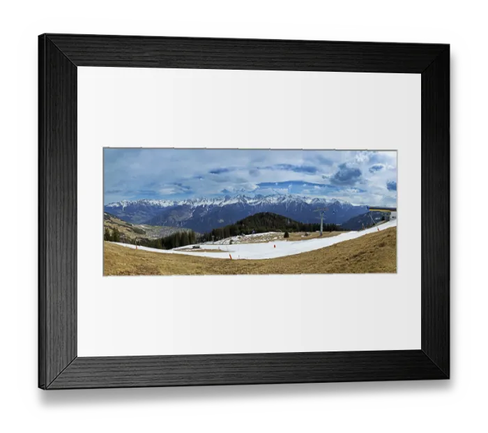 Framed Print : View from the ski resort of Serfaus in Tyrol Framed Print : View from the ski resort of Serfaus in Tyrol