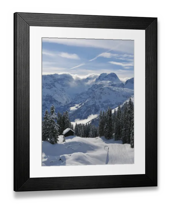 Framed Print : View from the Braunwald ski area Framed Print : View from the Braunwald ski area