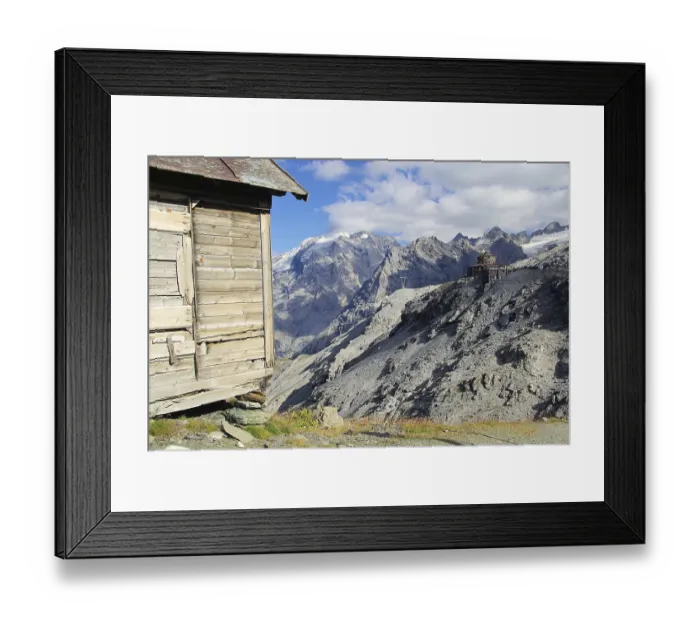 Framed Print : Stelvio Pass Tibet Hut, Stelvio Pass Tibet Hut 02