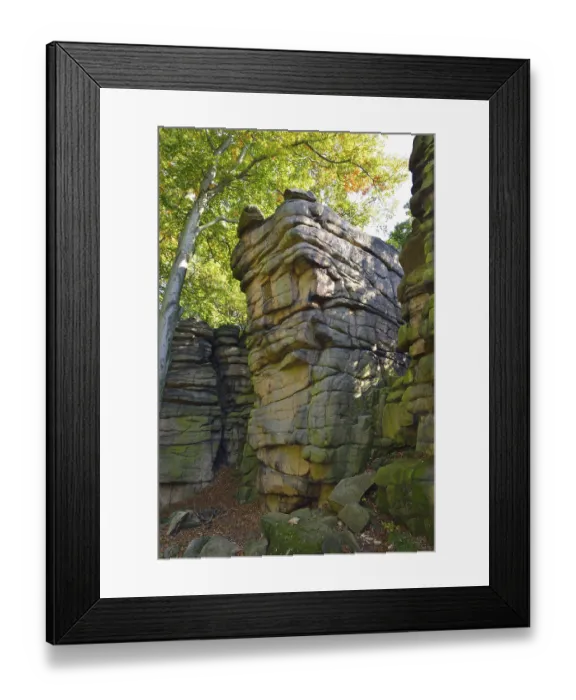 Framed Print : The high stone in the Konigshainer mountains The high stone in the Knigshainer mountains