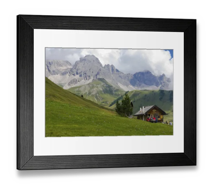 Framed Print : The idyllic valley of Fuciade, near Passo San Pellegrino in the Dolomites Framed Print : The idyllic valley of Fuciade, near Passo San Pellegrino in the Dolomites