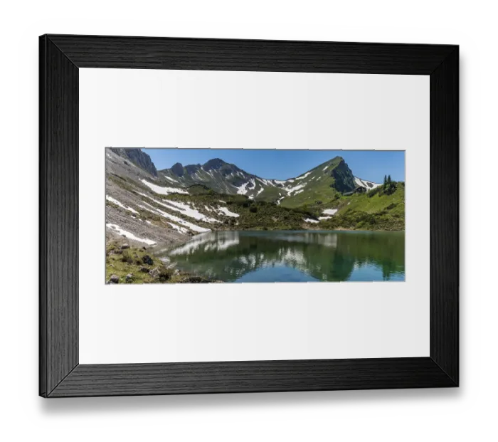 Framed Print : Fantastic hike in the Tannheim Mountains from the summit of Neunerkopfle over Landsberger hut to the beautiful Framed Print : Fantastic hike in the Tannheim Mountains from the summit of Neunerkopfle over Landsberger hut to the beautiful