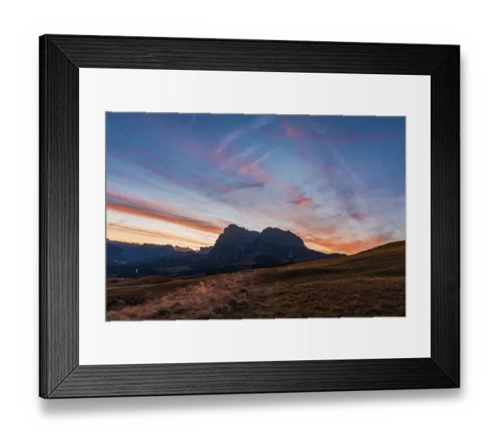 Framed Print : Sunrise in the Dolomites, Italy