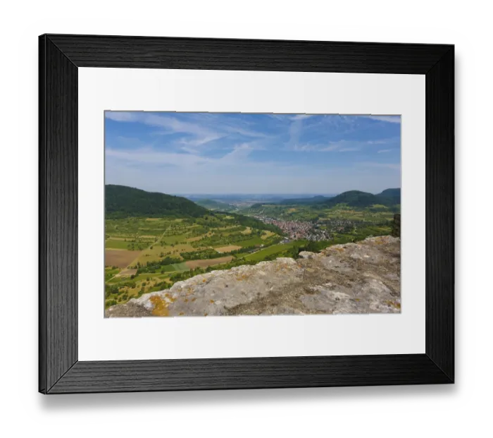 Framed Print : Ruin ReuBenstein, ruin of a rock castle above Neidlingen