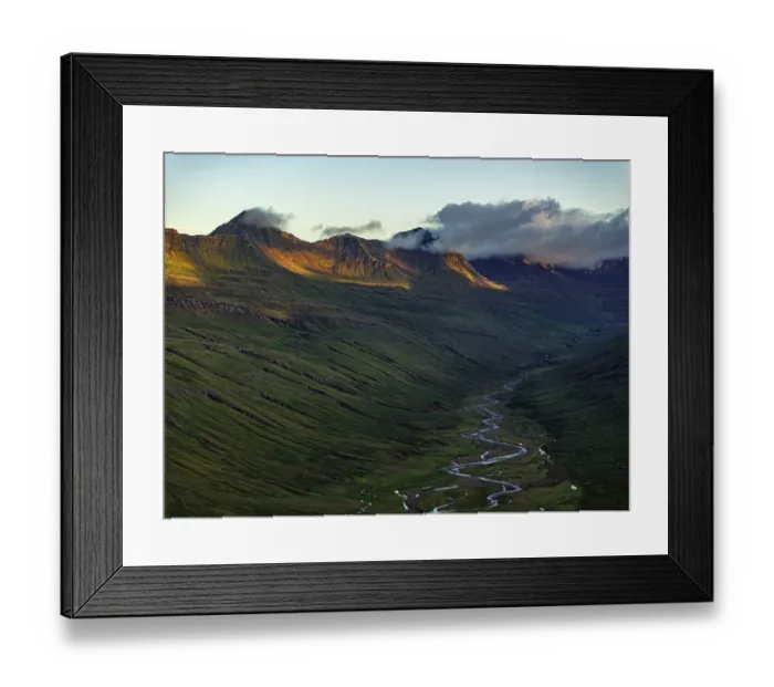 Framed Print : Mountains, morning light, valley Framed Print : Mountains, morning light, valley