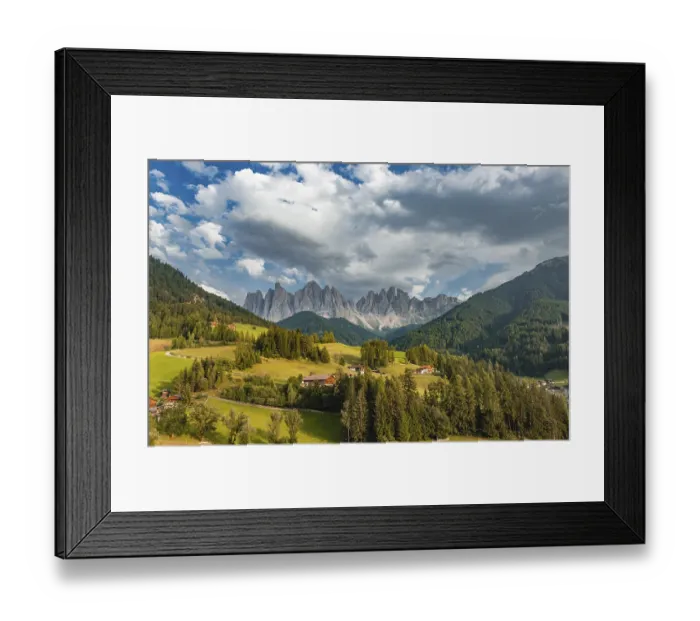 Framed Print : Church of St. Magdalena and Felder