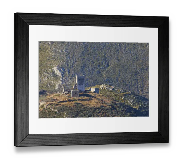 Framed Print : An ancient ruin on a barren mountain Framed Print : An ancient ruin on a barren mountain