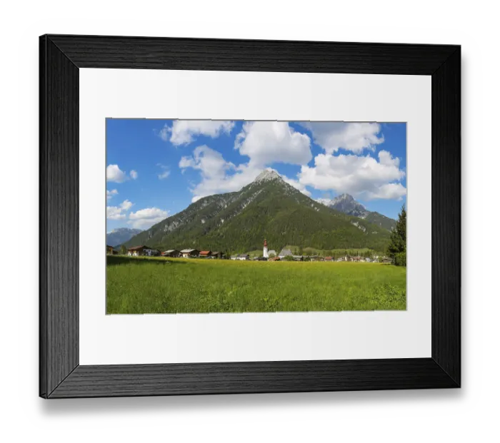 Framed Print : St. Ulrich am Pillersee with Ulrichshorn Framed Print : St. Ulrich am Pillersee with Ulrichshorn