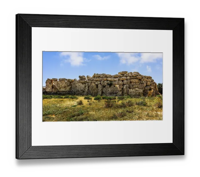 Framed Print : Megalithic Ggantija Temple, about 5600 years old