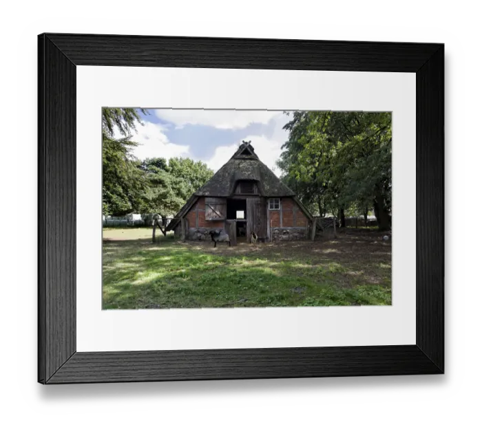 Framed Print : Sheepfold in the Luneburg Heath Framed Print : Sheepfold in the Luneburg Heath