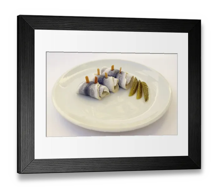 Framed Print : Pickled herring