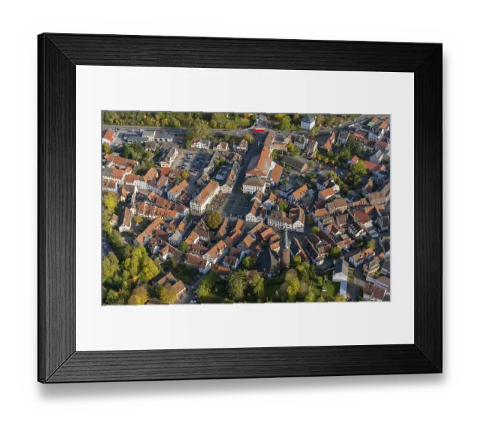 Framed Print : Old Town with half-timbered houses Framed Print : Old Town with half-timbered houses