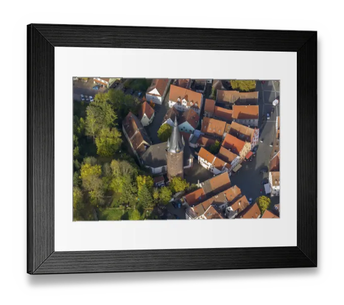 Framed Print : Old Town with half-timbered houses Framed Print : Old Town with half-timbered houses