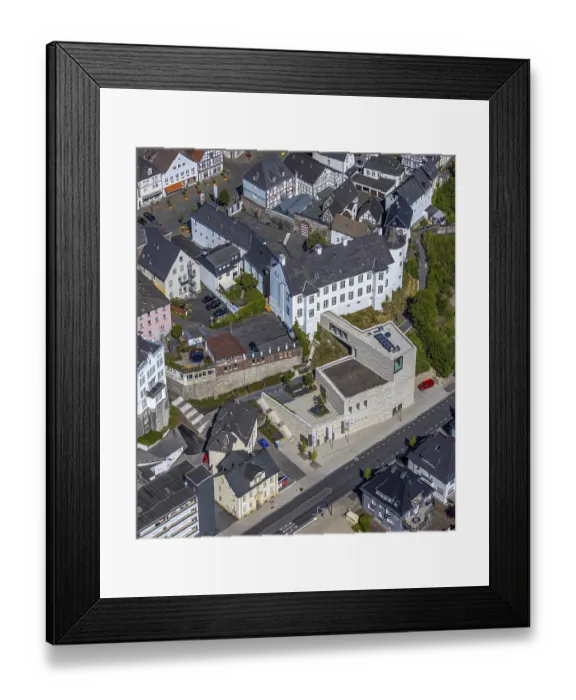 Framed Print : Aerial view, Sauerland-Museum am Alter Markt