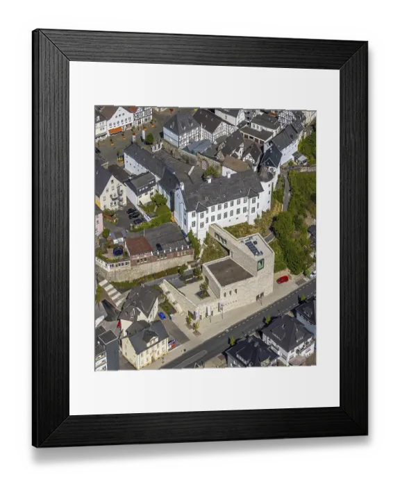 Framed Print : Aerial view, Sauerland-Museum am Alter Markt