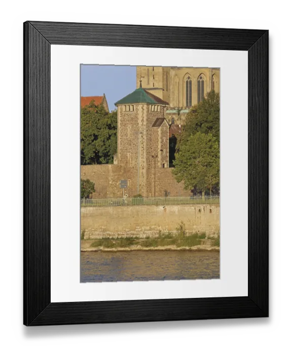 Framed Print : Historic Kiek in de Koken as part of the former city fortifications Framed Print : Historic Kiek in de Koken as part of the former city fortifications