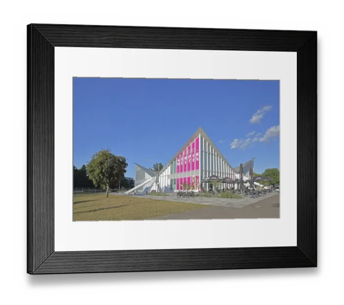 Framed Print : Multipurpose hall Hyparschale, Modern building