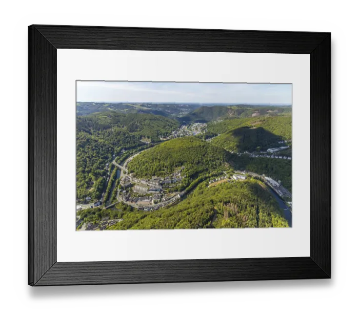 Framed Print : Aerial view, district Lennestein