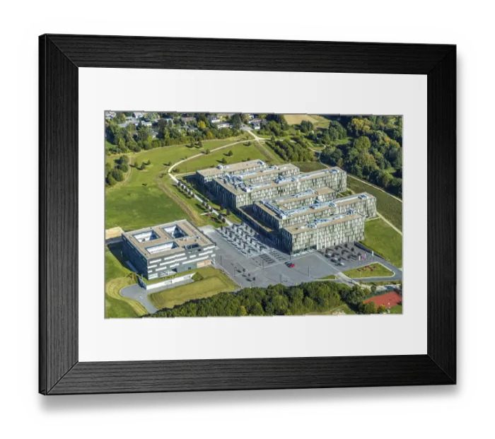 Framed Print : Aerial photograph, Bielefeld University of Applied Sciences