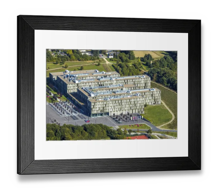 Framed Print : Aerial photograph, Bielefeld University of Applied Sciences