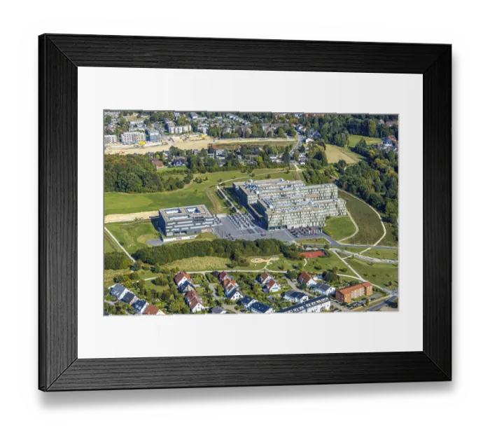 Framed Print : Aerial photograph, Bielefeld University of Applied Sciences