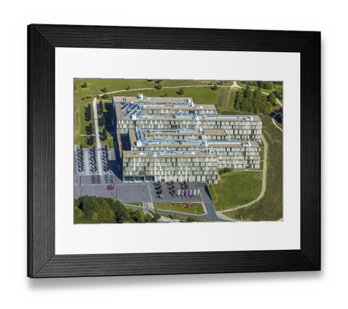 Framed Print : Aerial photograph, Bielefeld University of Applied Sciences