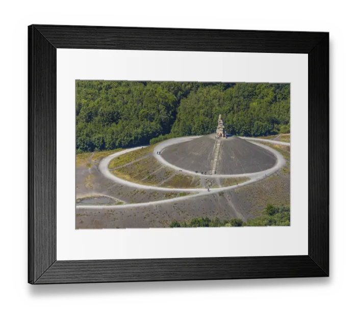 Framed Print : Aerial photograph, Rheinelbe slagheap Framed Print : Aerial photograph, Rheinelbe slagheap