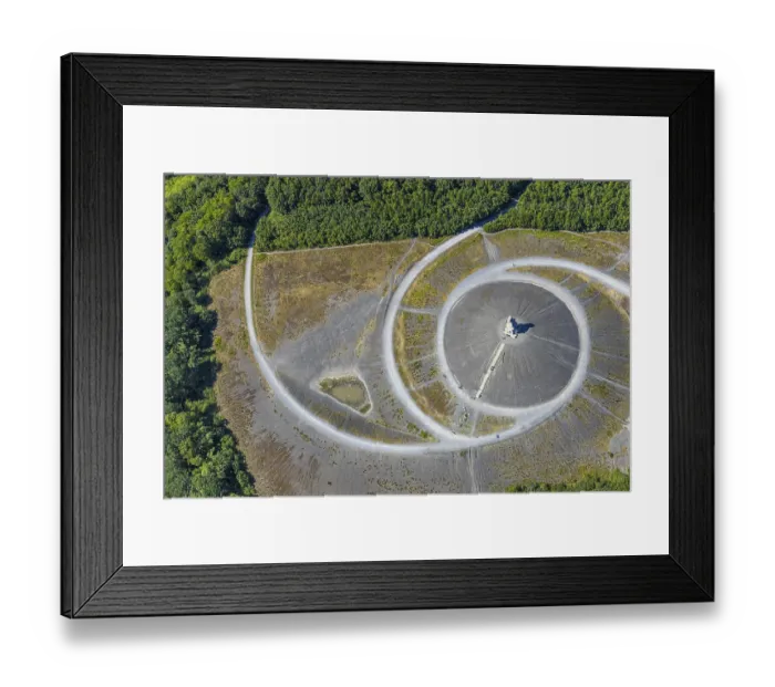Framed Print : Aerial photograph, Rheinelbe slagheap
