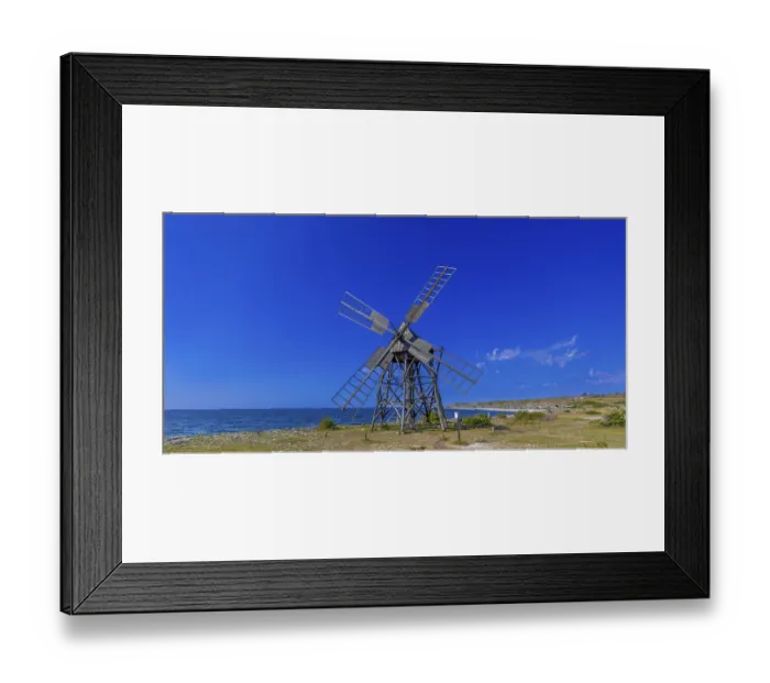 Framed Print : Historic scouring mill, grinding mill