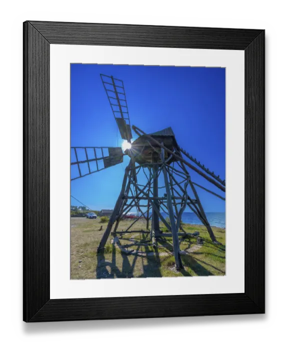 Framed Print : Historic grist mill, grinding mill