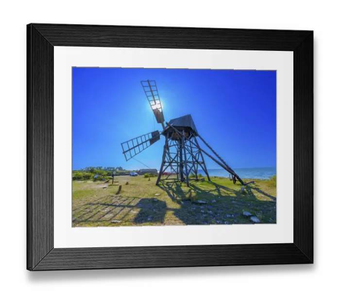 Framed Print : Historic grist mill, grinding mill