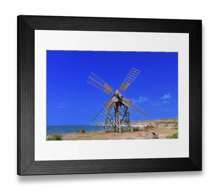 Framed Print : Historic grist mill, grinding mill