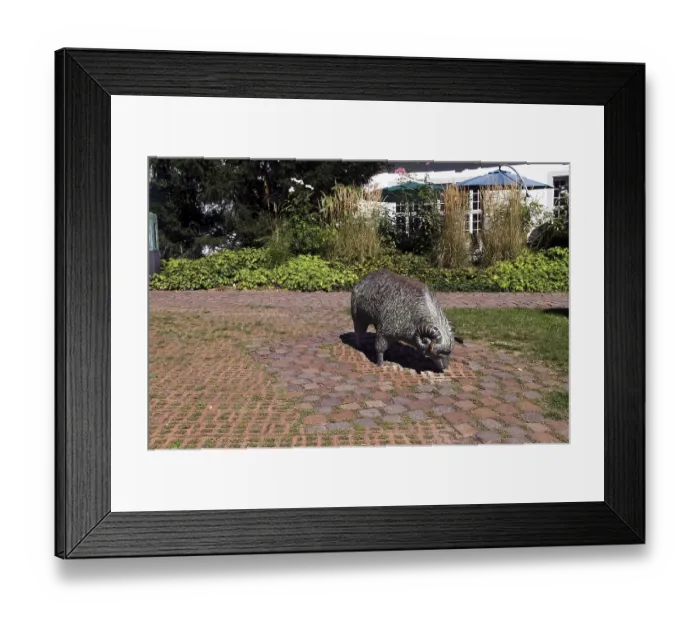 Framed Print : Sculpture of a ram by Maria Kloss Framed Print : Sculpture of a ram by Maria Kloss