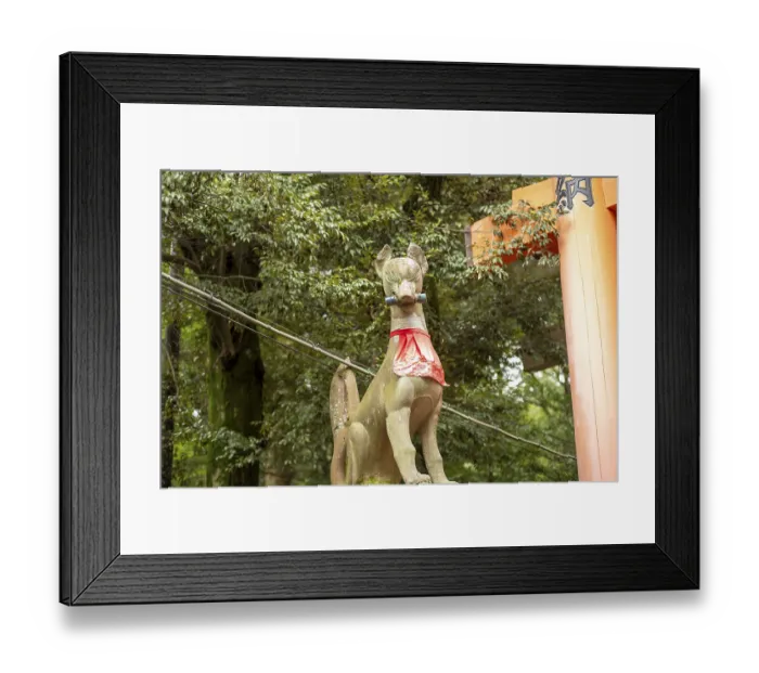 Framed Print : Fox, Fushimi Inari-Taisha, Fushimi, Kyoto, Japan Framed Print : Fox, Fushimi Inari-Taisha, Fushimi, Kyoto, Japan