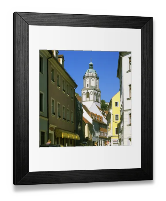Framed Print : Meissen Saxony Germany from the Rossmarkt horse market to the church of St Mary Framed Print : Meissen Saxony Germany from the Rossmarkt horse market to the church of St Mary