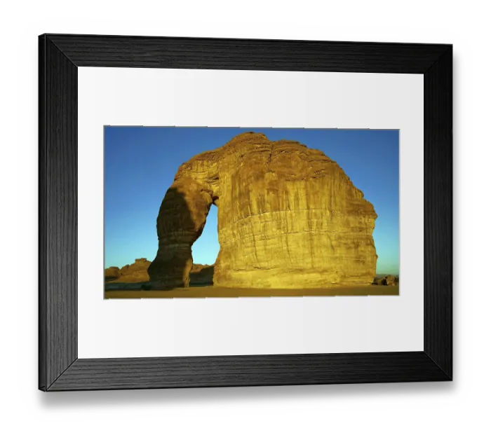 Framed Print : Elephant Rock, rock in Al Ula, Al Ula
