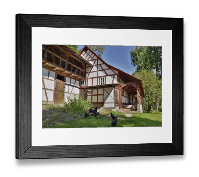 Framed Print : Farmhouse, open-air museum, VeBra Framed Print : Farmhouse, open-air museum, VeBra