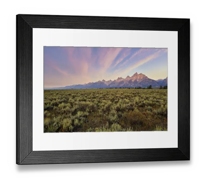 Framed Print : Sunrise at the Grand Teton National Park Framed Print : Sunrise at the Grand Teton National Park