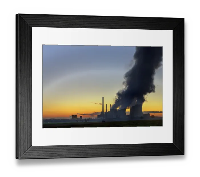 Framed Print : Neutath lignite-fired power station Framed Print : Neutath lignite-fired power station