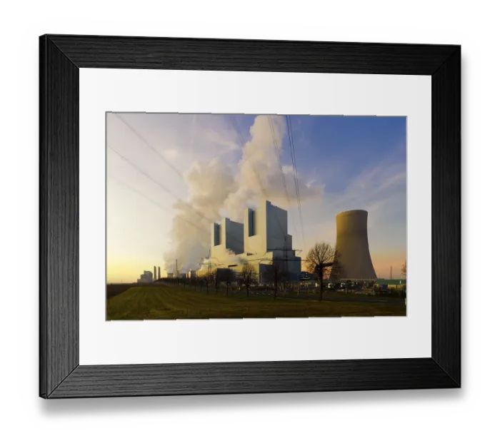Framed Print : BOA lignite-fired power plant Neutath Framed Print : BOA lignite-fired power plant Neutath