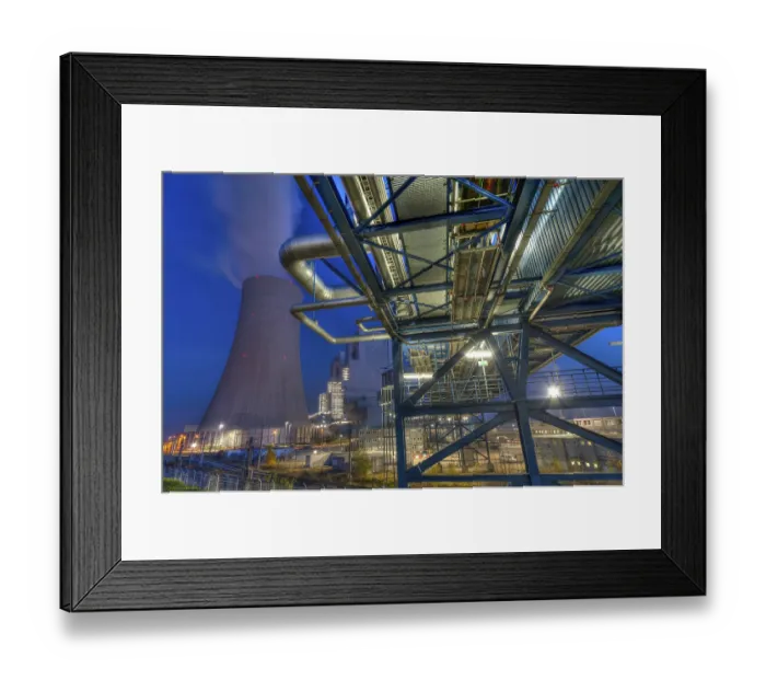 Framed Print : BOA lignite-fired power plant Neutath Framed Print : BOA lignite-fired power plant Neutath